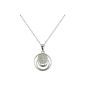 Woman Pendant Necklace - Sterling Silver 925/1000 - 5.36 gr - Cubic Zirconia - 45 cm - 80954 (Jewelry)
