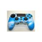 Goliton® Combo Silicone Case Cover Protective Bag Protective Case for Sony Playstation PS4 Controller - Blue / White (Electronics)