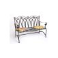 Garden bench ROMA metal Bench iron bench 2-seater garden furniture nostalgia (garden products)