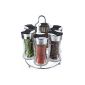 Taste and Tasting KB5688 Carousel 6 Spices Pots Glass 16 x 18 x 14 cm (Housewares)