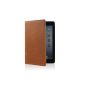 (3 colors available) Brown Premium PU Leather Flip Folio Stand Case Cover for iPad mini (4753-3) (Electronics)