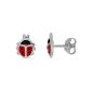 Miore - MSM101EK - Children Earrings - Sterling Silver - 925/1000 - Beetle in red enamel (Jewelry)
