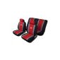 FK-Automotive Seat Cover Set Universal Material: Polyester, black / red / gray (Automotive)