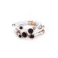 Top-quality leather 5 Rope Chain resin magnet hook Cuff Bracelet for woman (jewelry)