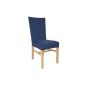Chair cover Husse Bi-Elastic fitted sheet Dark Blue