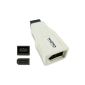 AKORD Firewire 800 to 400 Adapter (9-pin to 6-pin) - White IEEE1394b (Electronics)