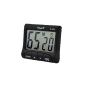 Ckeyin ® electronic kitchen timer - countdown - Alarm clock - large LCD - Black (Kitchen)