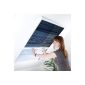 Pleated flyscreen for skylights - Insect repellent - Dachfensterplissee - 80 x 160 cm white