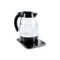 Rosenstein & Söhne - adjustable temperature 1.7 L glass kettle (kitchen)