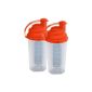Athletic Food protein shaker (Red) Double Pack incl. Schlagsieb (Personal Care)