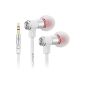 deleyCON SOUND TERS S11 nano - Earphones - small premium in-ear headphones concept for all devices with jack port - White (Electronics)