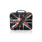 TaylorHe Cover Nylon Laptop Carrying Case 15 inches / 15.6 inches with side pockets of the handle and shoulder strap london, union jack