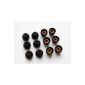 12 pieces small (S) Hybrid Replacement Set earplugs ear inserts for Sony XBA, MDR and DR-Series in-ear earphones headsets (Electronics)