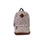 HITOP Fashion Retro New street style Plaza Ladies Vintage Floral Canvas Backpack for Outdoor Camping Picnic Außflug Sports iPAD 14 '' laptop University satchel satchel bag sports bag (various colors variety of styles)