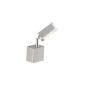 P.Neuhaus 9135-55 Wall Lamp 7 x 7 x 18 cm / including 1 x 6 W LED / steel colored (household goods)