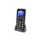 Mobile phone with large black buttons Amplicomms PowerTel M6200 (Electronics)