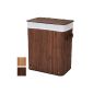 Laundry basket in bamboo optic laundry collectors Ecking color and size choice (household goods)