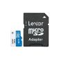 Lexar LSDMI32GBBEU300A Class 10 Micro SDHC 32GB memory card with adapter (300x) (Accessories)