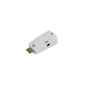 Sienoc HDMI to Female Audio Output to Cable Box on VGA Support 1080P (White MINI HDMI to VGA M / F) (Electronics)