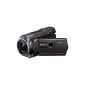 Sony HDR-PJ810 PJ series premium model Camcorder (Full HD, 24.5 megapixels, Sony G lens with 12x zoom, HDMI) black (Electronics)
