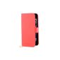 Tanner LTMULTICOCOXIP5P leather folio case for iPhone 5 / 5S Flower Pattern Full Coral Rose (Accessory)