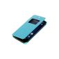 kwmobile® practical and chic flap protective case for LG Google Nexus 5 in Light Blue (Electronics)