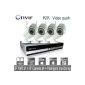 Kit Sinocam NVR, IP Camera Wireless, 4-Channel H.264 (4 Rooms, 1MP, 3.6mm, Night Vision, Waterproof) (Electronics)
