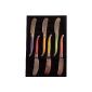 Laguiole 7506P 6-Pack of 6 Pastel Butter Knives (Kitchen)