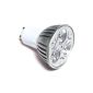 Super Bright CREE GU10 3 * 3W 9W LED bulb in warm white (3200 ~ 3500K) ENERGY SAVING SPOTS ideal to replace 50 ~ 60W halogen lamps!
