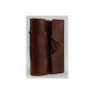 Appel style notebook Genuine Leather MINI (small DIN A6) handmade paper bag for 0851 (Office supplies & stationery)