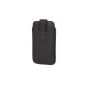 Handytasche Redstripe for Cubot One phone pocket sleeve Slim Case Cover Case black (x1) (Electronics)