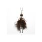 SP526 - necklace pendant necklace Articulated Doll Woman and Chain Metal - Fashion Fantasy (Jewelry)