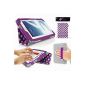 Samsung Galaxy Note 8.0 Tablet Case - G-HUB PURPLE POLKA Case Cover with integrated support function for Samsung Galaxy Note 8.0 - Fits all models (16GB, 32GB, 3G / LTE, WIFI) (Electronics)