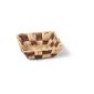 Dish basket oval, light brown / brown, 22cm x W 22cm x T H 8cm (household goods)