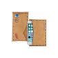 kwmobile® Slim leatherette bag with mail Design for Apple iPhone 6 (4.7) in Brown - Cover with extremely stylish design