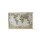 National Geographic World Map on Cork Message Board (Map)