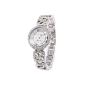 Weiqin Ladies Watch Quartz Bracelet Stainless Steel White Dial Silver Strass WQI038 (Watch)