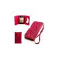 Handbag mirror for LG E610 Optimus L5 Pink Cell Phone Shell Cover Cases Bag NEW (Electronics)