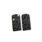 Luxury cell phone case for Samsung i8190 Flipcase Galaxy SIII S3 mini black Glitter Bling Cover Case Bag Cover Flip Style Case Leather Klapptasche NEW (Electronics)