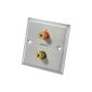 DynaVox LS Wall connection blind stainless steel 2 banana plugs