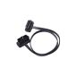 Pasta ELM327 OBD2 16pin Male to Female Elbow extension cord light
