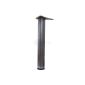 Set of 4 table legs Silver 710 mm