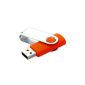 Portable USB Flash Drive Memory Stick 16GB USB 2.0 Stick 32GB memory stick 64GB, choose color: orange 16GB USB Stick (Electronics)
