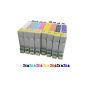 16x cartridges EPSON T0540 T0541 T0542 replacement for T0543 T0544 T0547 T0548 T0549 comp.  for Epson Stylus Photo R800 R1800 (Office supplies & stationery)