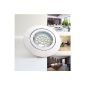Set of 10 LED Downlight PAGO 230V Color: White - including replaceable LED lamps in warm white.