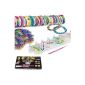 BOX KIT BANDS PACK LOOM WEAVING BUSINESS PAILLETTE PENDANT SPRING INCLUDED +600 + S clips clasps and hooks.  100% Compatible krazy-loom, loom rainbow and another bracelet creation kit (Toy)