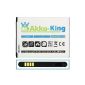 Akku-King Battery for Samsung GT-i8370 ATIV S i8750 16GB 32GB - Li-Ion replaces EB-L1M1NLA (Electronics)