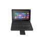 Steering Accessory Kit for Microsoft Surface RT / Pro Windows 8 Tablet (detachable Bluetooth 3.0 Keyboard with Touchpad (wireless), protective cover made of imitation leather with stand function and automatic Sleep / Wake function)
