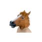 Bingsale horse mask for Halloween Mask latex mask animal horsehead horse costume (Electronics)