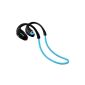 Mpow® Cheetah Bluetooth 4.1 Wireless Sweat Catcher Sport Headphones with Microphone APTX technology and the handsfree function for iPhone 6 6 PLUS 5S 5C 5 4S iPad, Samsung Galaxy S4 S3 Note 3 and other mobile phone (Blue) (Electronics)